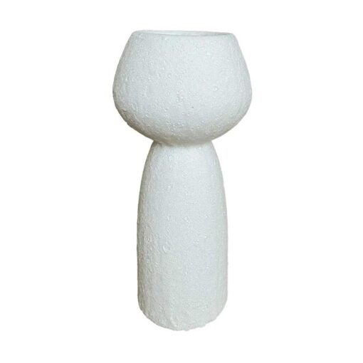 Miro Terracotta Vase, Tyle B, Chalk
