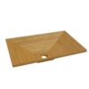 Moku Bamboo Bathroom Basin - Angular - 550mm x 350mm