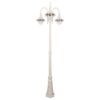 Monaco Italian Made IP43 Exterior Post Light, 3 Light, 240cm, Beige