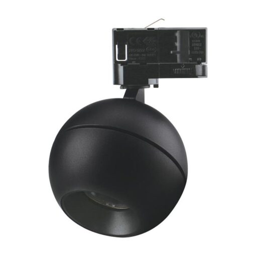 Moon Aluminium 3 Circuit Dimmable LED Track Light, Spot Fascia, CCT, Black