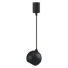 Moon Aluminium Dimmable LED Pendant Light, Spot Fascia, CCT, Black