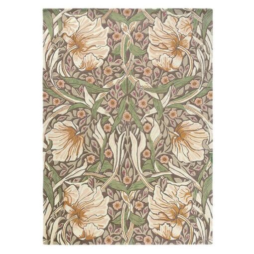 Morris & Co Pimpernel Hand Tufted Designer Wool Rug, 350x250cm, Aubergine
