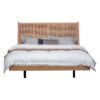 Morvyn Messmate Timber & Rattan Platform Bed, King
