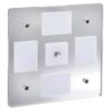 Narva 10-30V LED Square Interior Lamp Touch Switch & Dimming Narva 10-30V LED Square Interior Lamp Touch Switch & Dimming