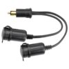 Narva 150mm Heavy-Duty Adaptor Merit Plug to Twin Accessory Sockets Narva 150mm Heavy-Duty Adaptor Merit Plug to Twin Accessory Sockets