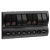 Narva 8-Way 12/24V LED Switch Panel with Fuse Protection