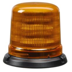 Narva Amber 'Eurotech' Low Profile LED Strobe/Rotator Light with Flange Base, Orange Casing