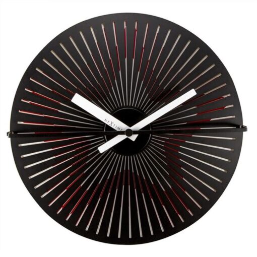 NeXtime Motion Star Metal Round Wall Clock