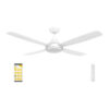 Nemoi Ikuü Smart Wi-Fi DC Ceiling Fan with CCT LED Light, 137cm/54", White