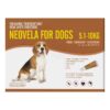 Neovela (Selamectin) Flea And Worming For Dogs 5 - 10 Kg Brown 8 Pack