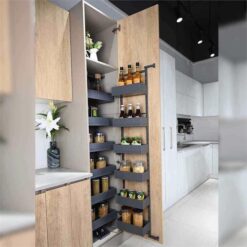 Nero Open-Out Tandem Pantry - 1700mm Height - for 450mm Wide Cabinet - Internal Unit