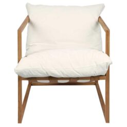 Neve Teak Timber Lounge Armchair