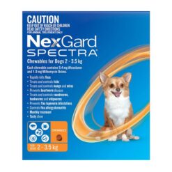 Nexgard Spectra Very Small Dogs (2 - 3.5kg) Orange 6 Pack