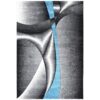 Novus No.56A Modern Rug, 380x280cm, Turquoise