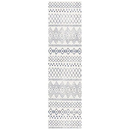 Oasis Nadia Tribal Runner Rug, 80x300cm, Blue