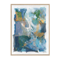 "Oceans" Framed Abstract Canvas Wall Art Painting, 160cm