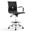 Office Chair Drafting Stool Leather Chairs Black