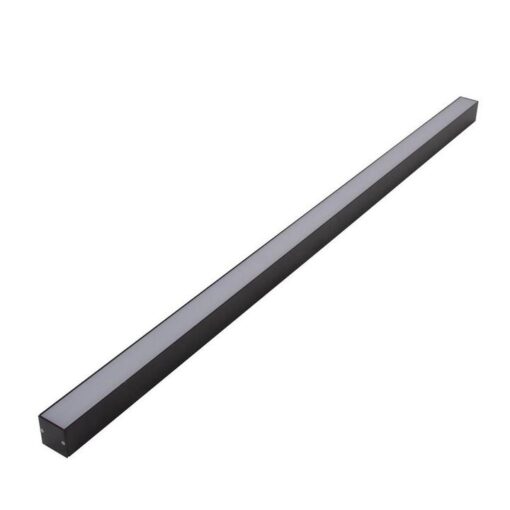 Omega Aluminium Surface Mounted Profile, 100cm, Black