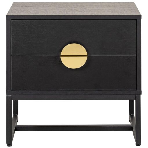 Opus Modern Bedside Table, Black