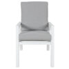Otterburn Metal Outdoor Dining Chair, White