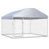 Outdoor Dog Kennel with Roof 200x200x135 cm