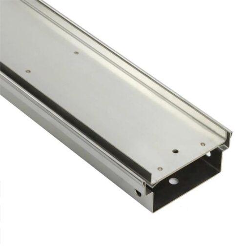 Outdoor Landscape Pool Drainage Channel - Tray and Grate - Tile Insert - 120mm Wide