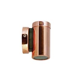 Outdoor Wall Mounted Low Glare GU10 Downlight - 54mm Copper