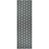 Pacific No.9892 Indoor / Outdoor Runner Rug, 300x80cm, Grey / Black
