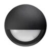 Pala IP65 Exterior LED Surface Mounted Eyelid Step Light, 12V, Black