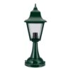 Paris Italian Made IP43 Exterior Pillar Lantern, Green