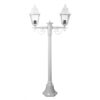Paris Italian Made IP43 Exterior Post Lantern, 2 Light, 138cm, White