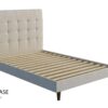 Paris ii custom upholstered bed with choice of standard base
