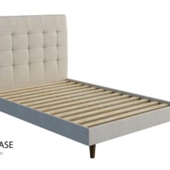 Paris ii custom upholstered bed with choice of standard base