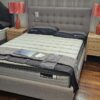 Paris ii custom upholstered bed with floating base - discounted display model