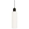 Parlour Elong Pendant Light, White / Iron