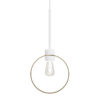 Parlour Lite Ring Metal Pendant Light, White