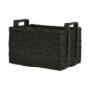 Paume Handcrafted Rattan Cutlery Caddy, Black