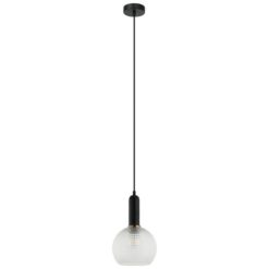 Pelota Glass Pendant Light, Clear