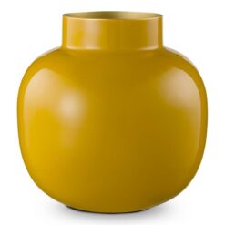 Pip Studio Lillo Metal Vase, Small, Yellow