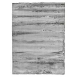 Plush Hand Tufted Shag Rug, 270x180cm, Grey