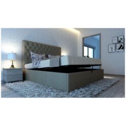 Pluto custom bed head with choice of storage base