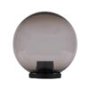 Polysphere IP44 Italian Made Exterior Sphere Post Top Light, 30cm, Smoke