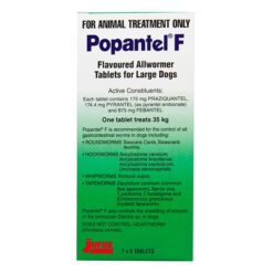 Popantel F Allwormer For Large Dogs (35 Kg) 2 Tablets