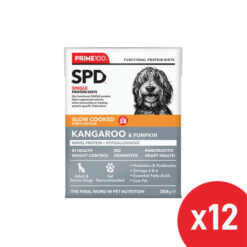 Prime100 Spd Single Protein Diets Slow Cooked Kangaroo & Pumpkin Wet Dog Food 354 Gm 12 Pack