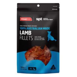 Prime100 Spt Single Protein Lamb Fillets Treats For Dogs 100gm 1 Pack