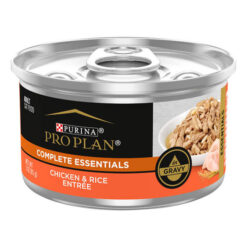 Pro Plan Complete Essentials Chicken & Rice Entree In Gravy Wet Cat Food 85gm 24 Cans