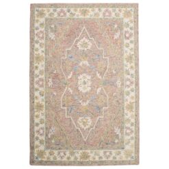 Provincial Tabriz Hand Tuffted Wool Oriental Rug, 450x350cm, Blush