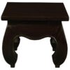 Quon Liam Mahogany Timber Lamp Table, Chocolate