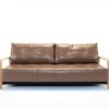 Ran deluxe queen clear oak arms sofa bed - innovation living
