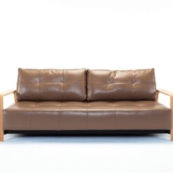 Ran deluxe queen clear oak arms sofa bed - innovation living
